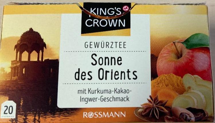 Fotografie - Gewürztee Sonne des Orients Ovocný čaj s příchutí kurkumy, kakaa a zázvoru King´s Crown