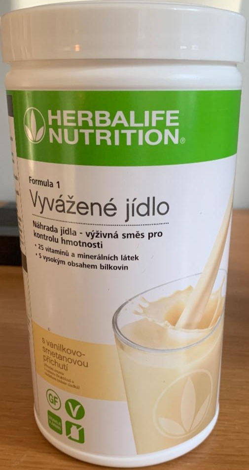 Fotografie - F1 Vyvážené jídlo vanilkovo-smetanová příchu Herbalife Nutrition