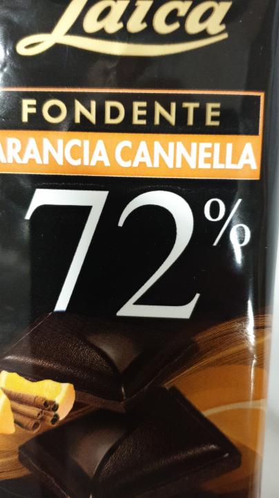 Fotografie - Fondente arancia cannella 72% Laica