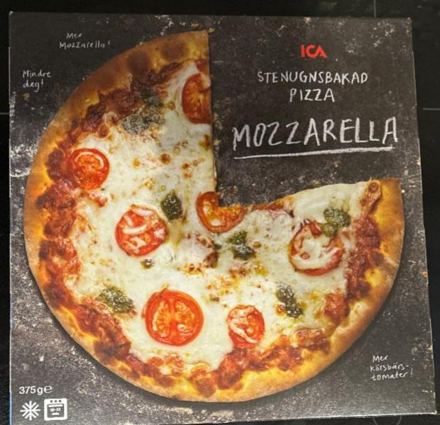 Fotografie - Stenugnsbakad pizza mozzarella ICA