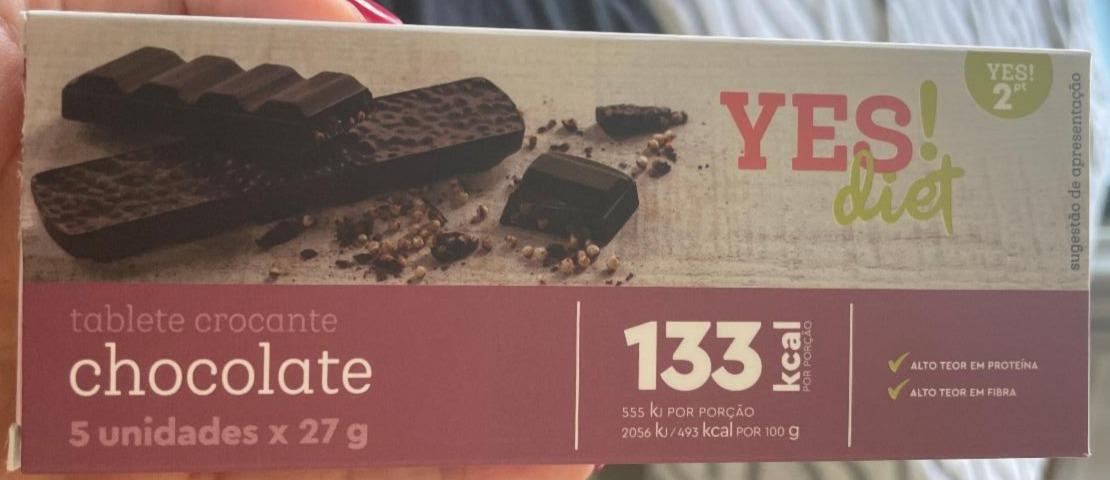 Fotografie - Tablete crocante chocolate YES!diet