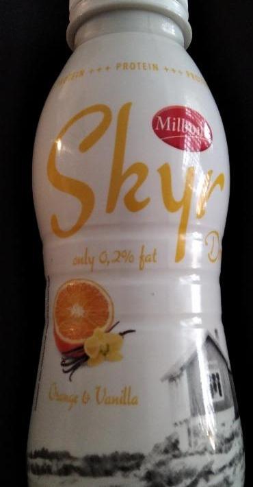 Fotografie - Skyr Drink Orange & Vanilla Milbona