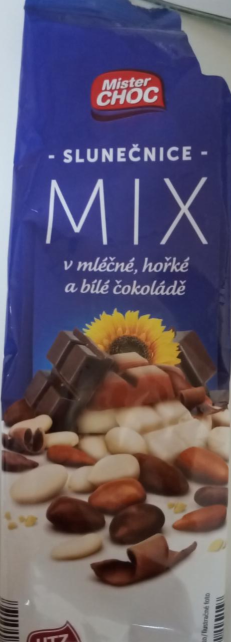 Fotografie - slunečnice mix v mléčné, hořké a bílé čokoládě Mister Choc