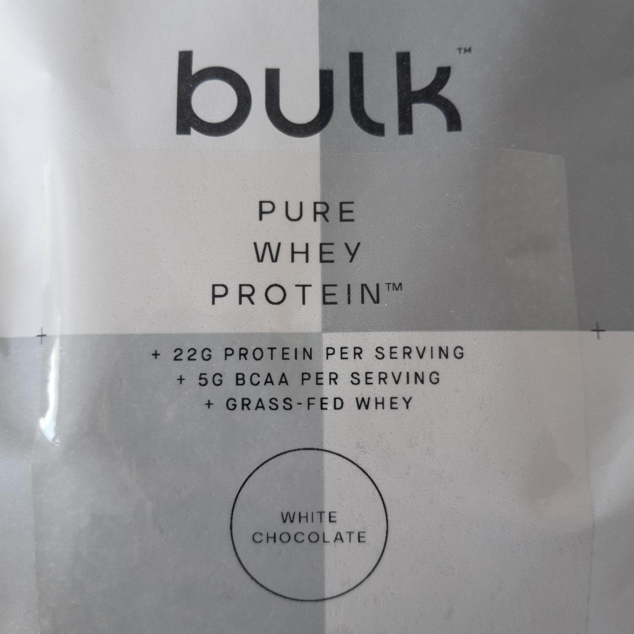 Fotografie - Pure whey protein White chocolate Bulk