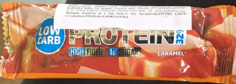 Fotografie - Low Carb protein bar 32% slaný karamel