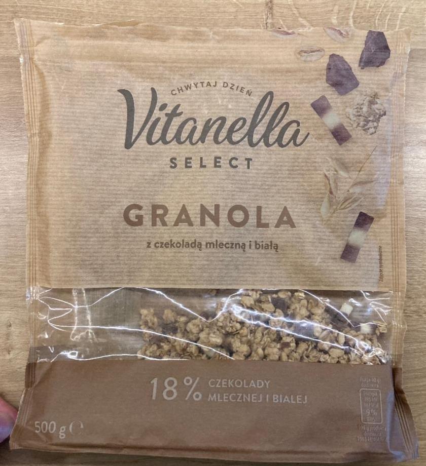 Fotografie - Granola z czekoladą mleczną i białą Vitanella select