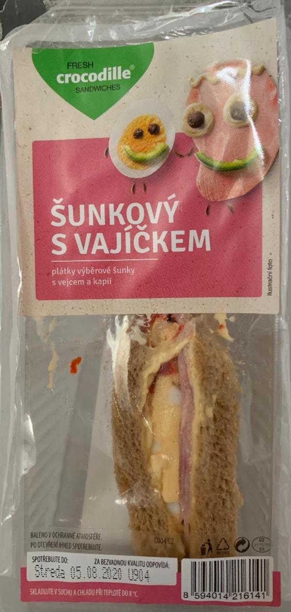 Fotografie - sendvič šunkový s vajíčkem Crocodille