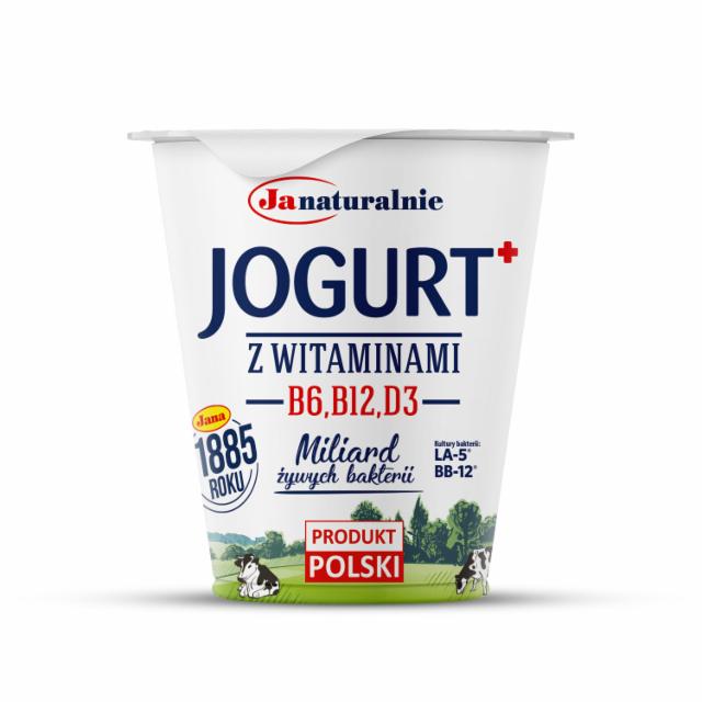 Fotografie - Jogurt+ z witaminami B6 B12 D3 Ja naturalnie