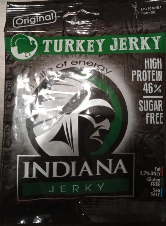 Fotografie - High Protein Turkey Jerky Original Indiana Jerky