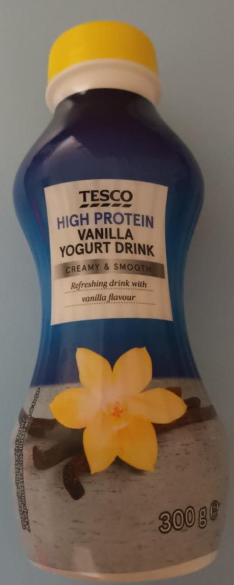 Fotografie - High protein yogurt drink vanilla Tesco