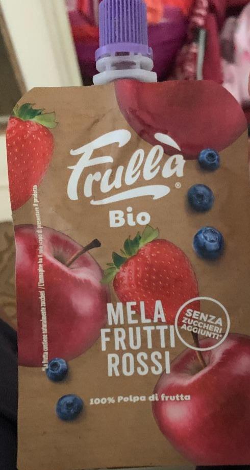 Fotografie - 100% Polpa di frutta Mela Frutti Rossi Frullà Bio