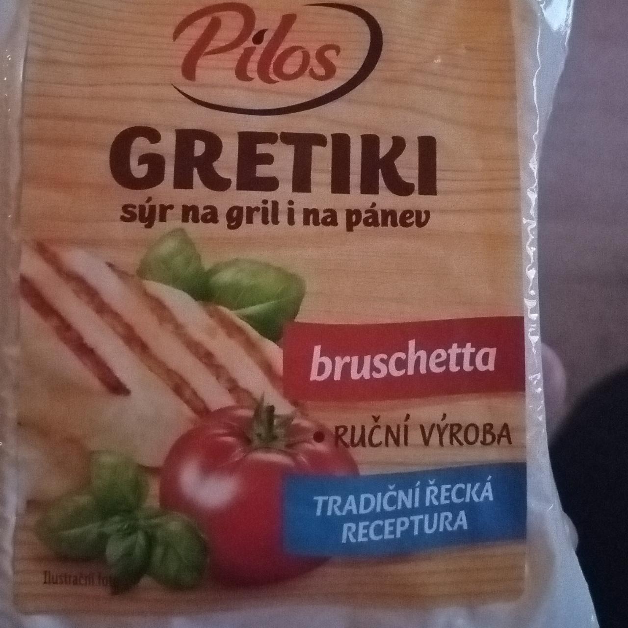 Fotografie - Gretiki sýr na gril i na pánev bruschetta Pilos