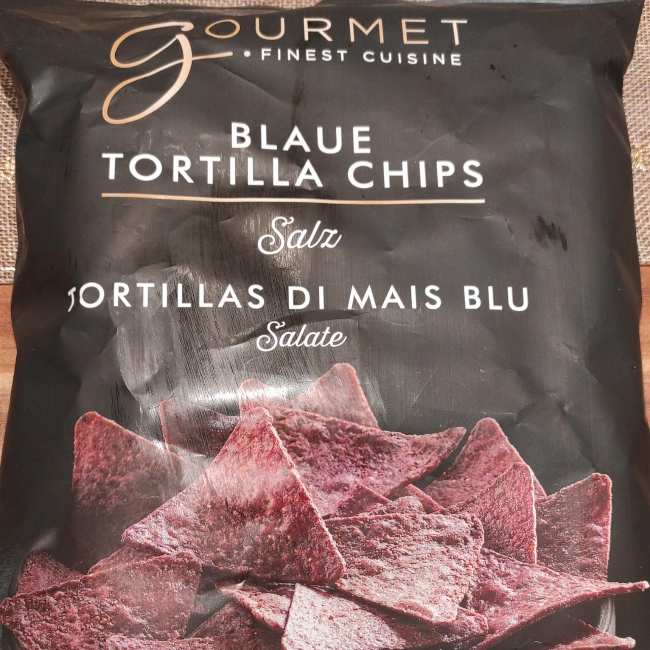 Fotografie - Blaue Tortilla chips Salz Gourmet finest cuisine