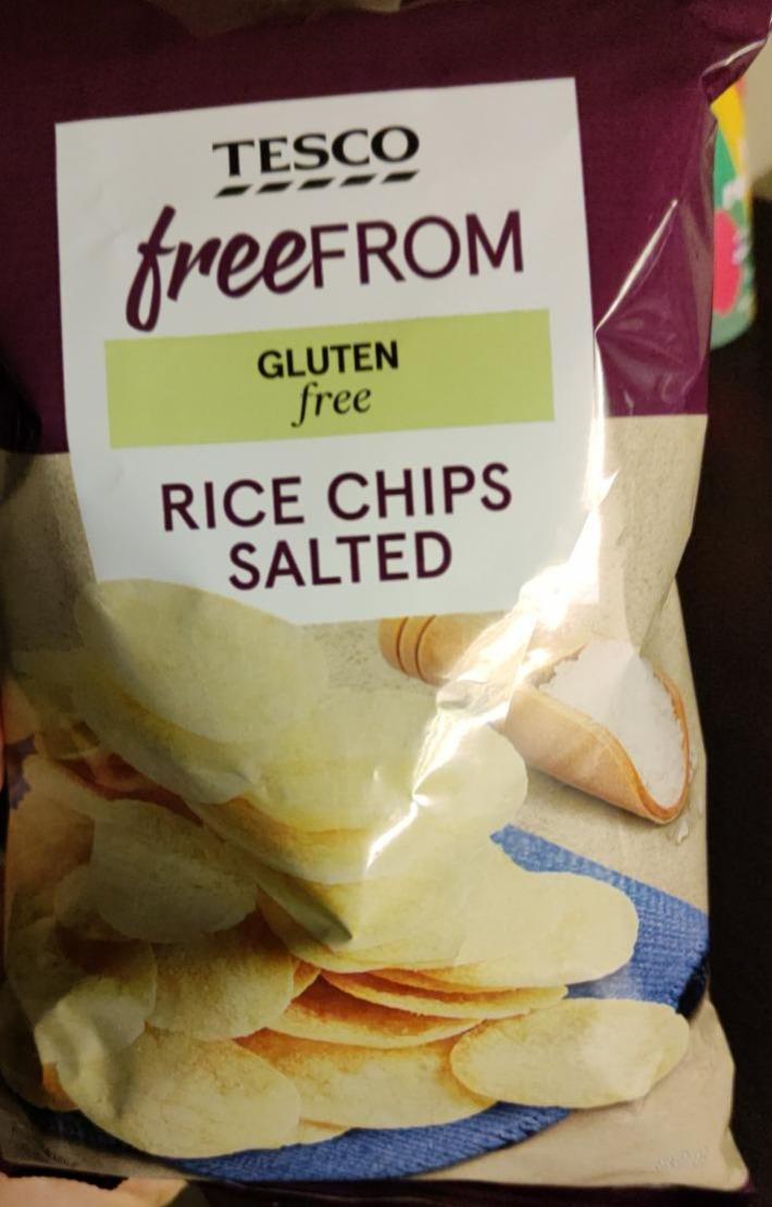 Fotografie - Rice chips salted Tesco free From