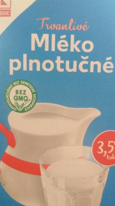 Fotografie - mléko plnotučné čerstvé 3,5% tuku K-Classic