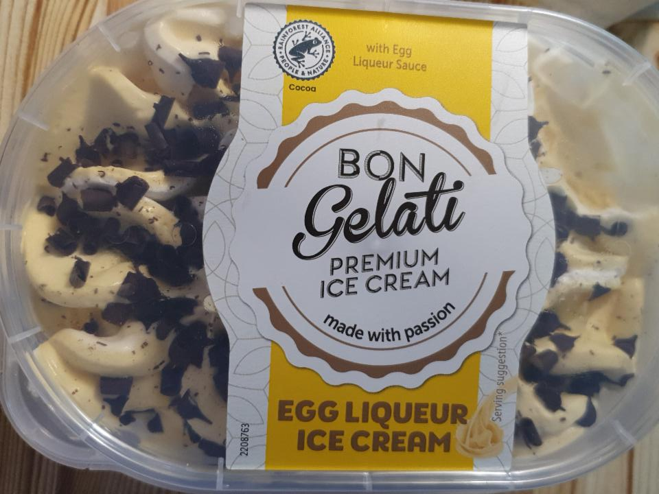 Fotografie - BON Gelati Premium Ice Cream EGG LIQUEUR