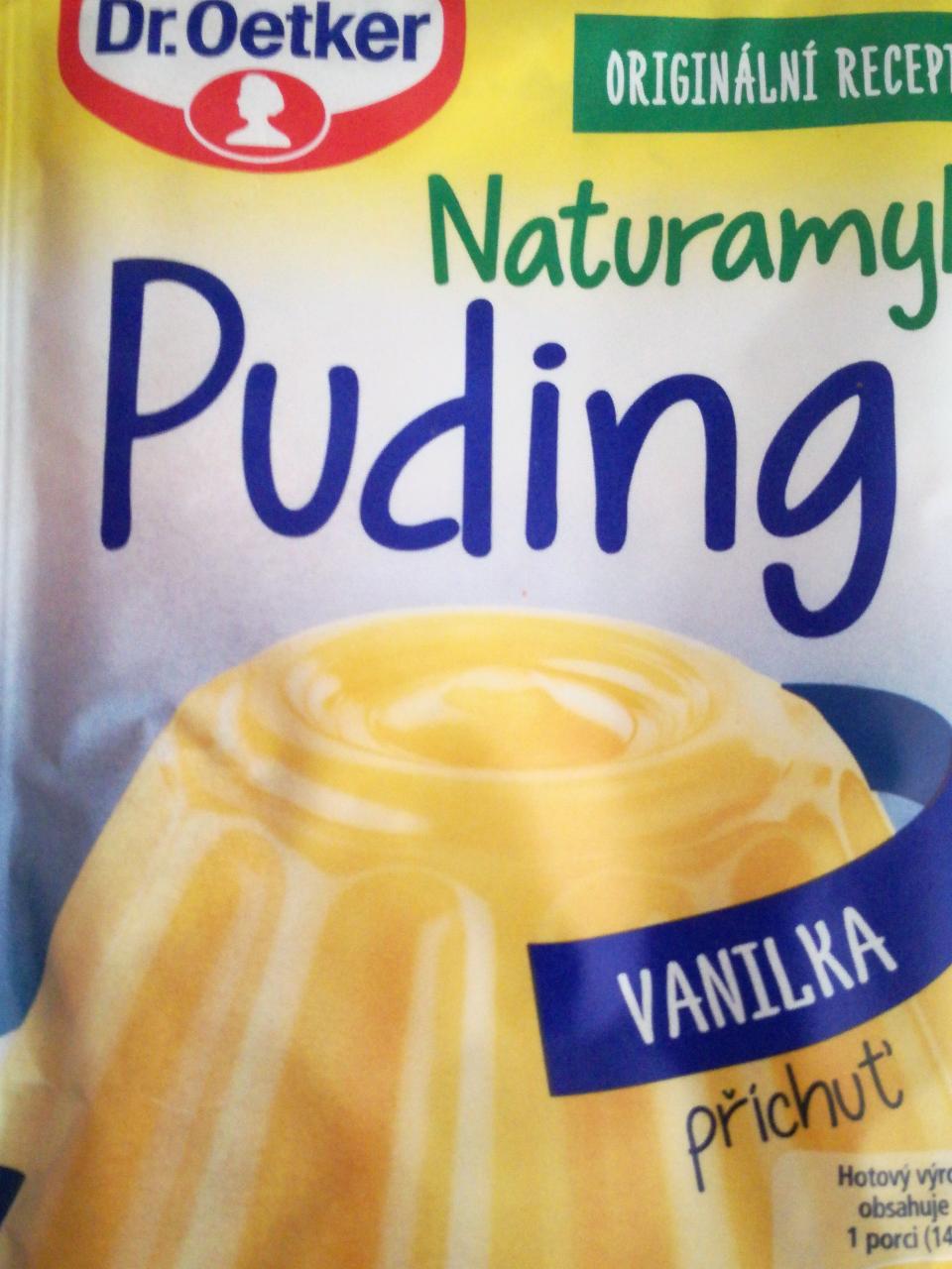 Fotografie - Dr.Oetker vanilkový puding Naturamyl (hotový pokrm)