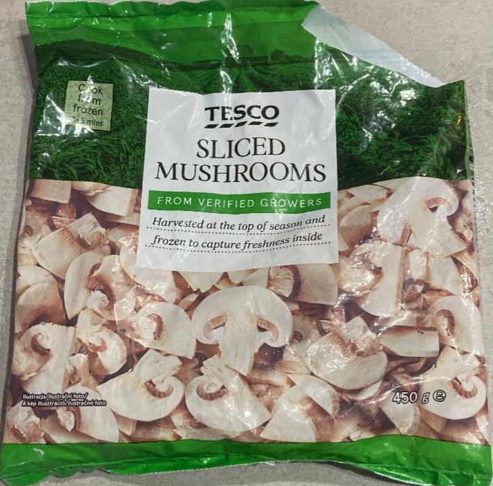 Fotografie - Sliced Mushrooms Tesco