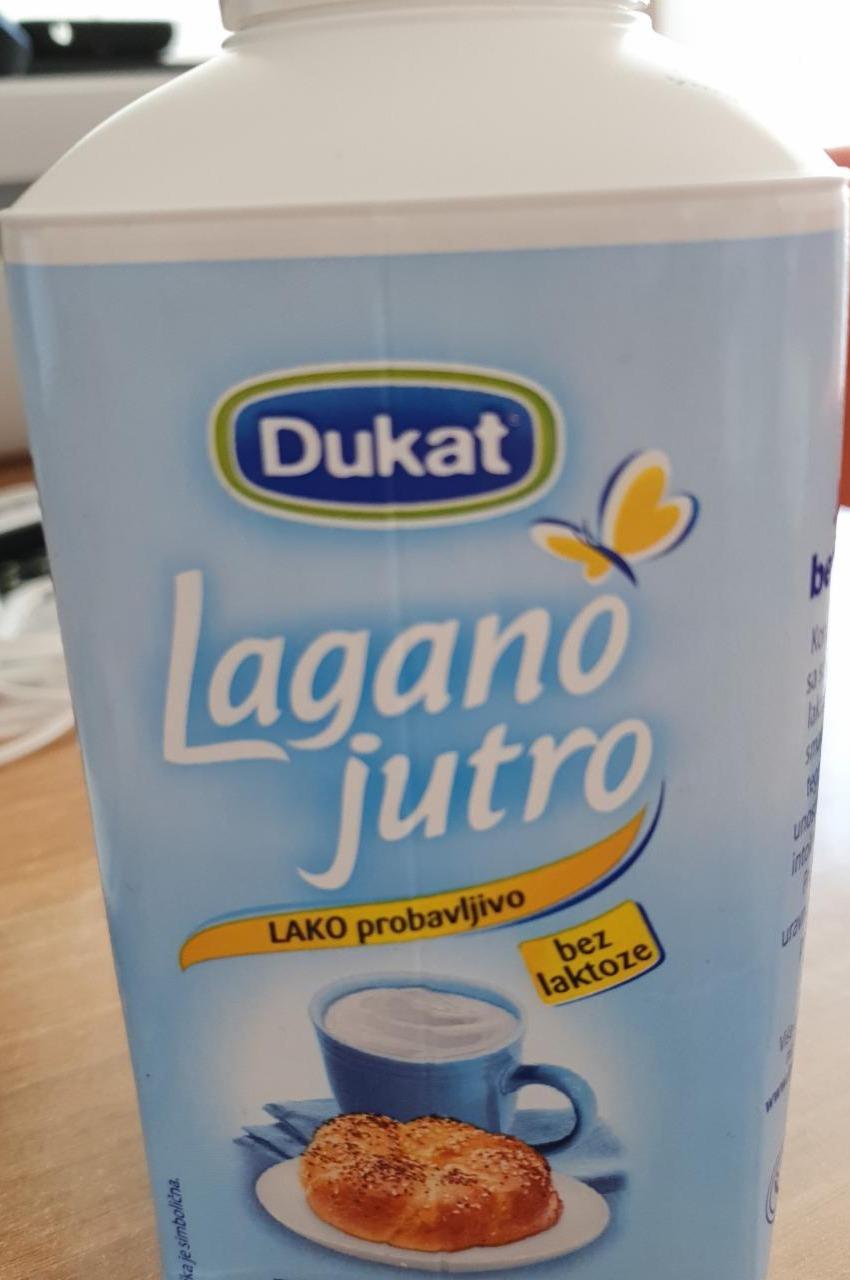 Fotografie - Lagano jutro tekući jogurt bez laktoze Dukat