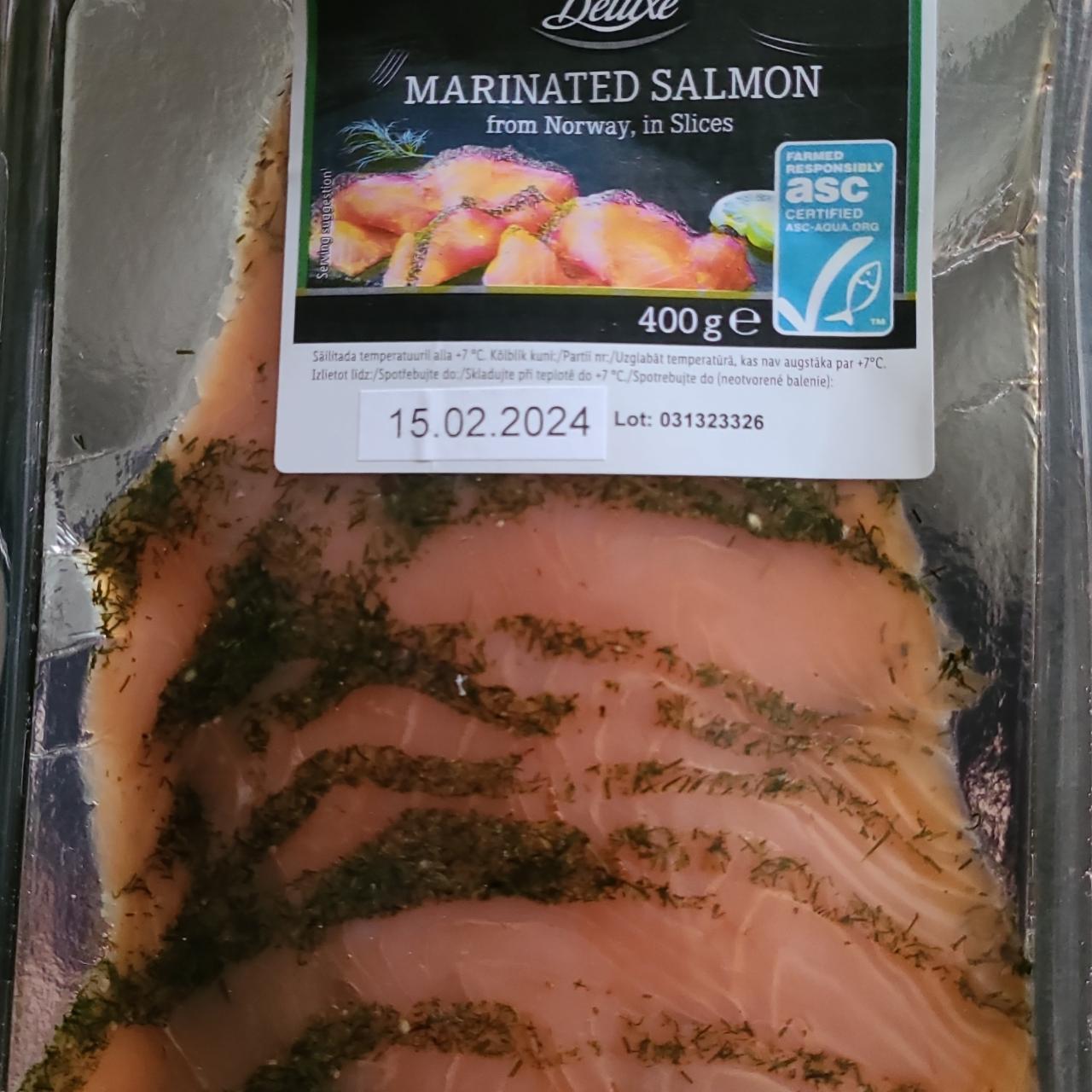 Fotografie - Marinated salmon from Norway, in slices Deluxe