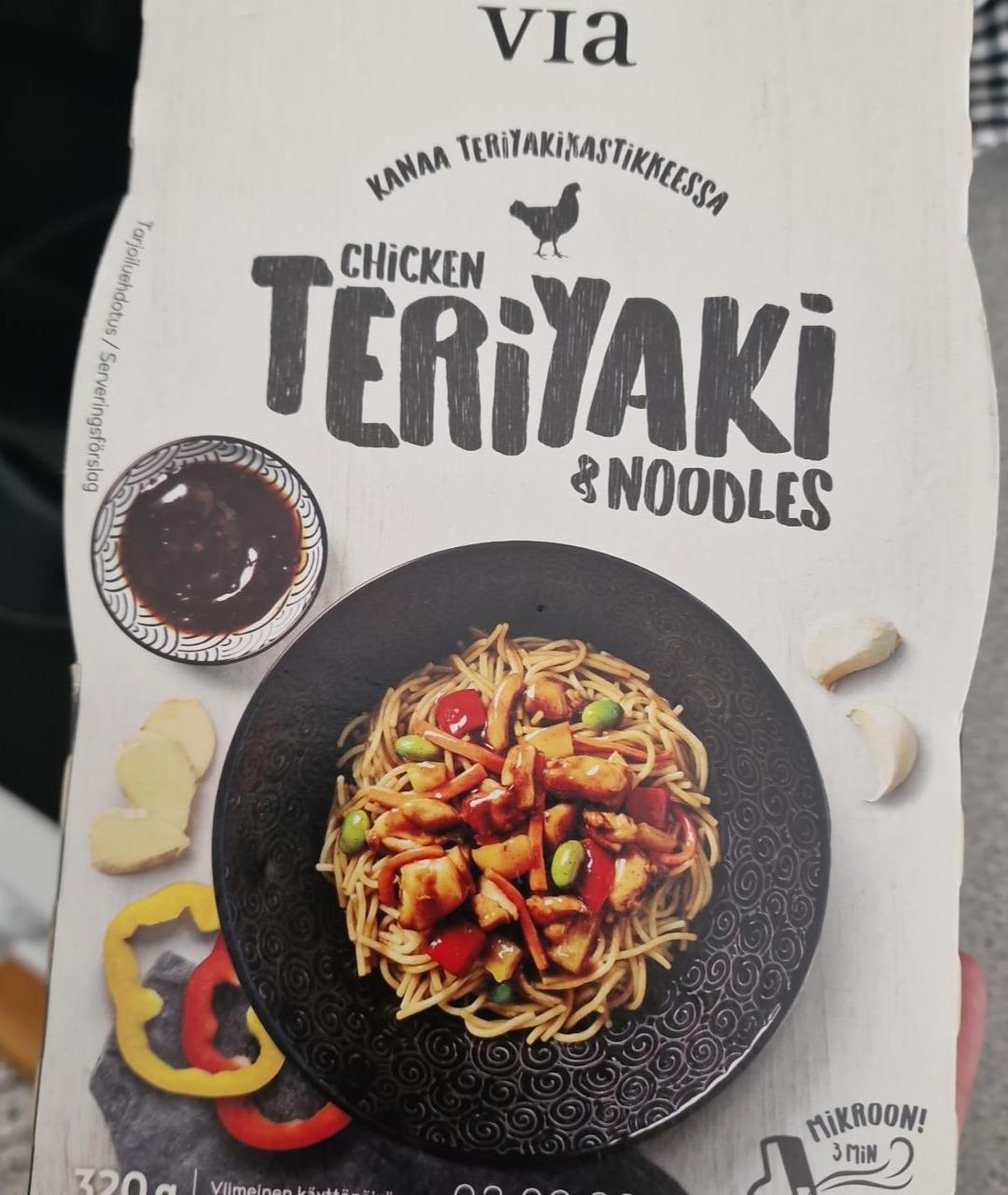 Fotografie - Chicken teriyaki & noodles Via