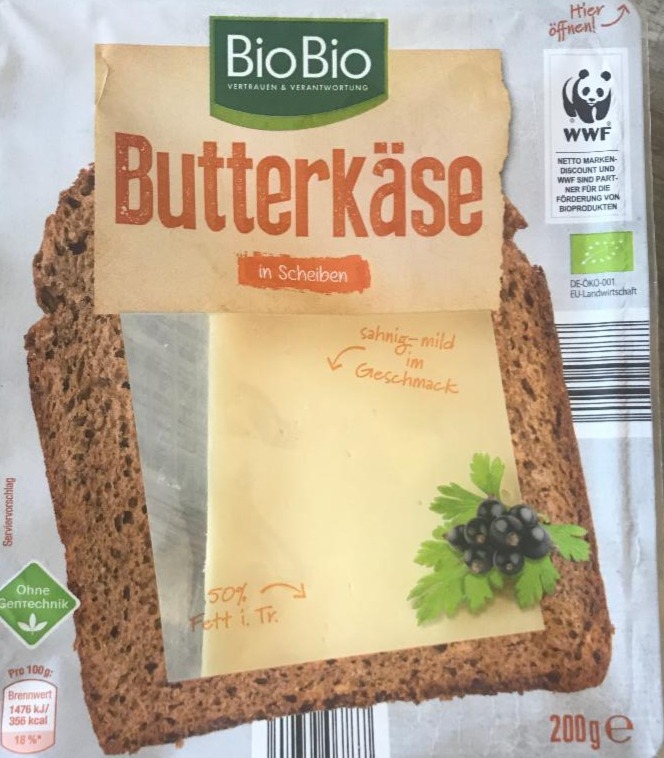 Fotografie - Butterkäse in scheiben BioBio