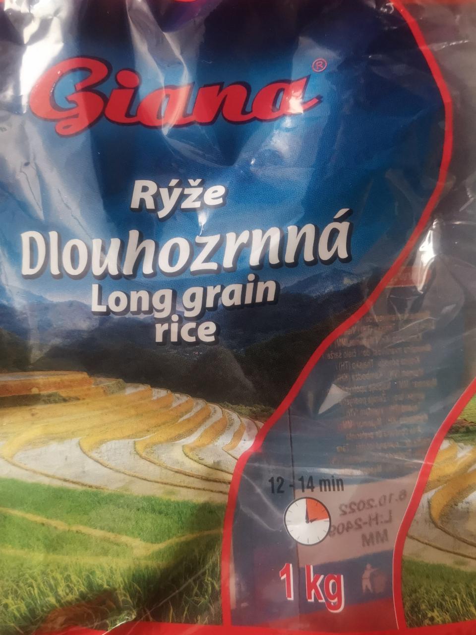 Fotografie - Rýže dlouhozrnná Long grain rice Giana