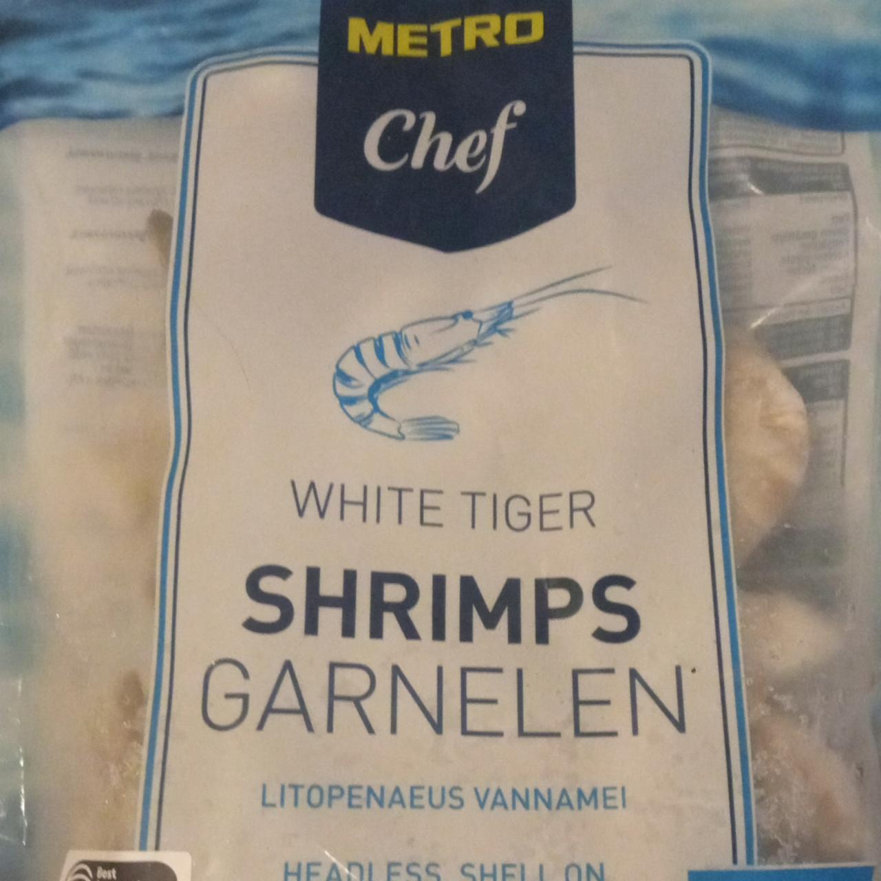 Fotografie - White Tiger Shrimps Garnelen Metro Chef