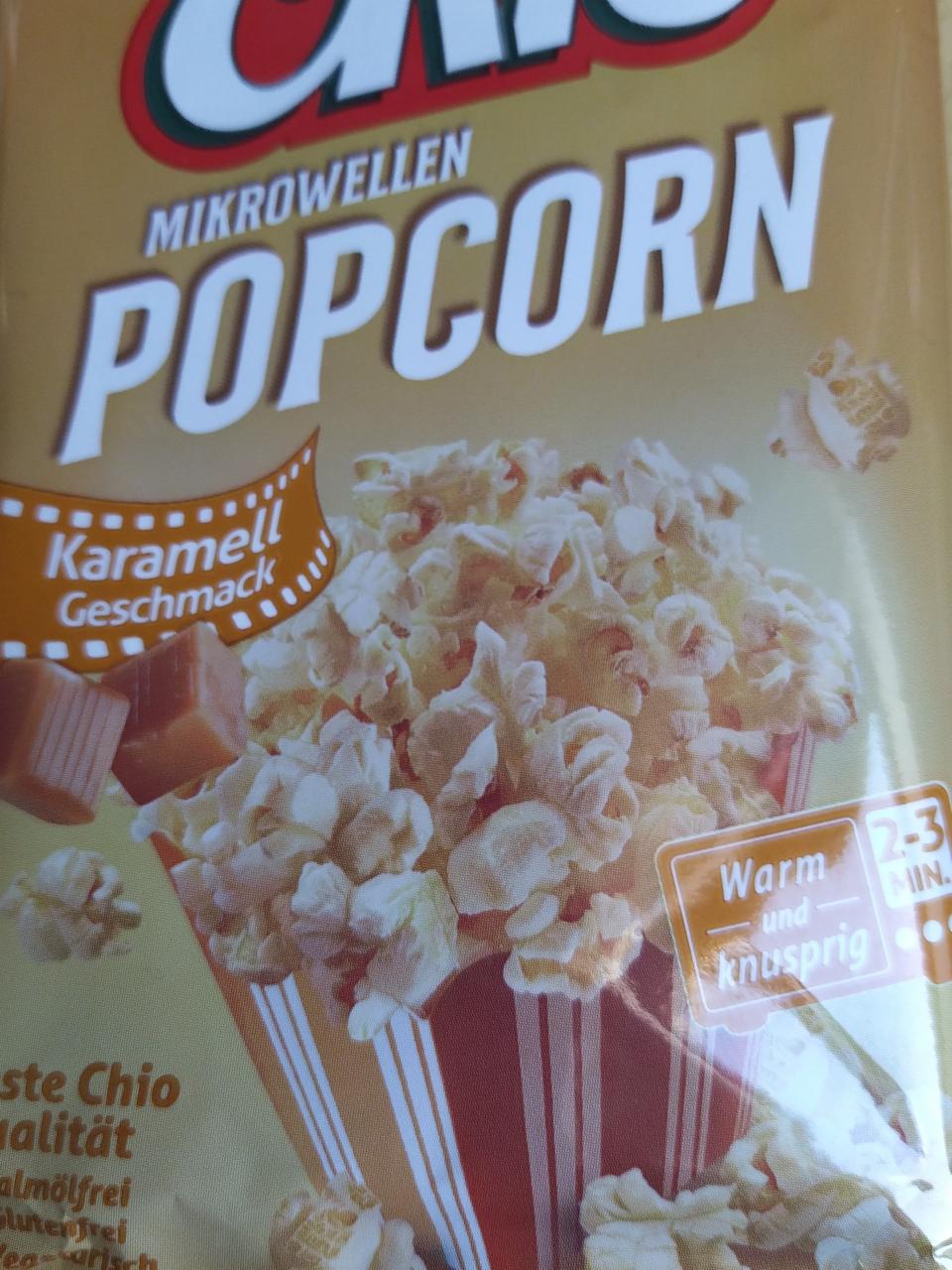 Fotografie - Mikrowellen Popcorn Karamell Chio