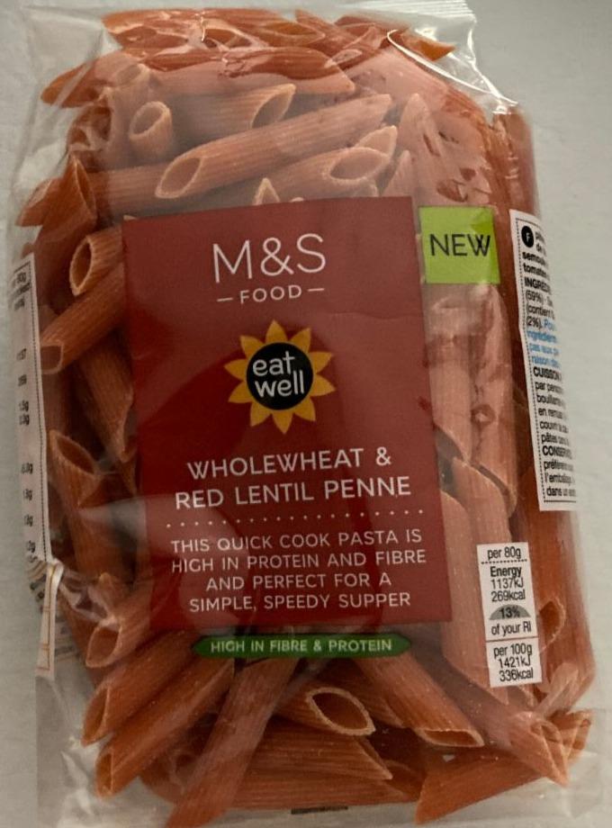 Fotografie - Penne z červené čočky, krupice z tvrdé pšenice a sušených rajčat M&S Food