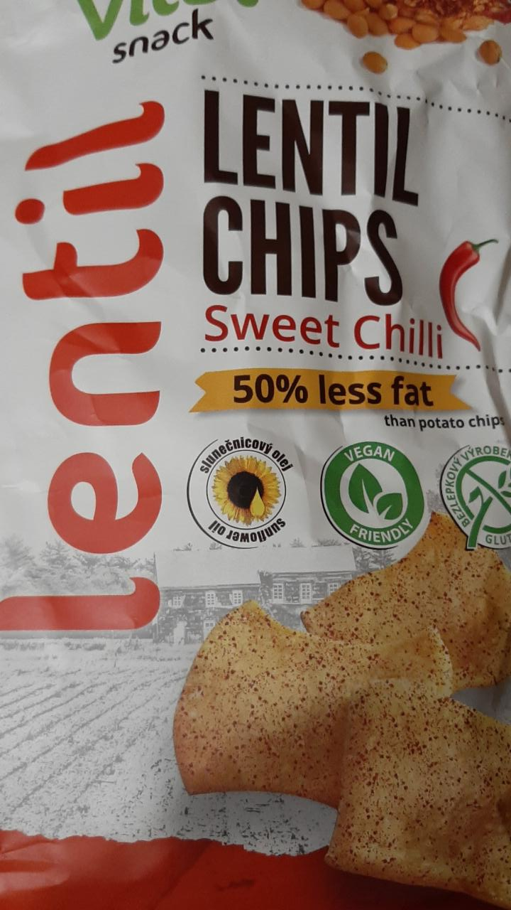 Fotografie - Lentil chips Sweet Chilli Vital snack