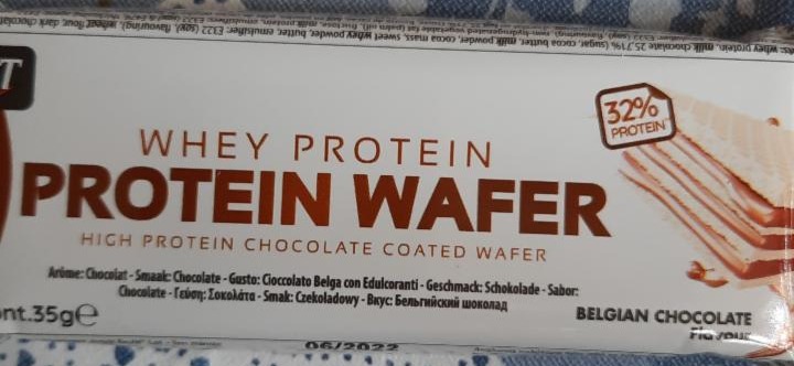 Fotografie - Whey Wafer 32% protein bar Stracciatella