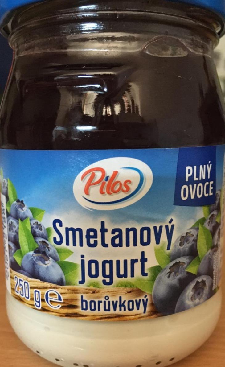 Fotografie - Smetanový jogurt borůvkový Plný ovoce Pilos