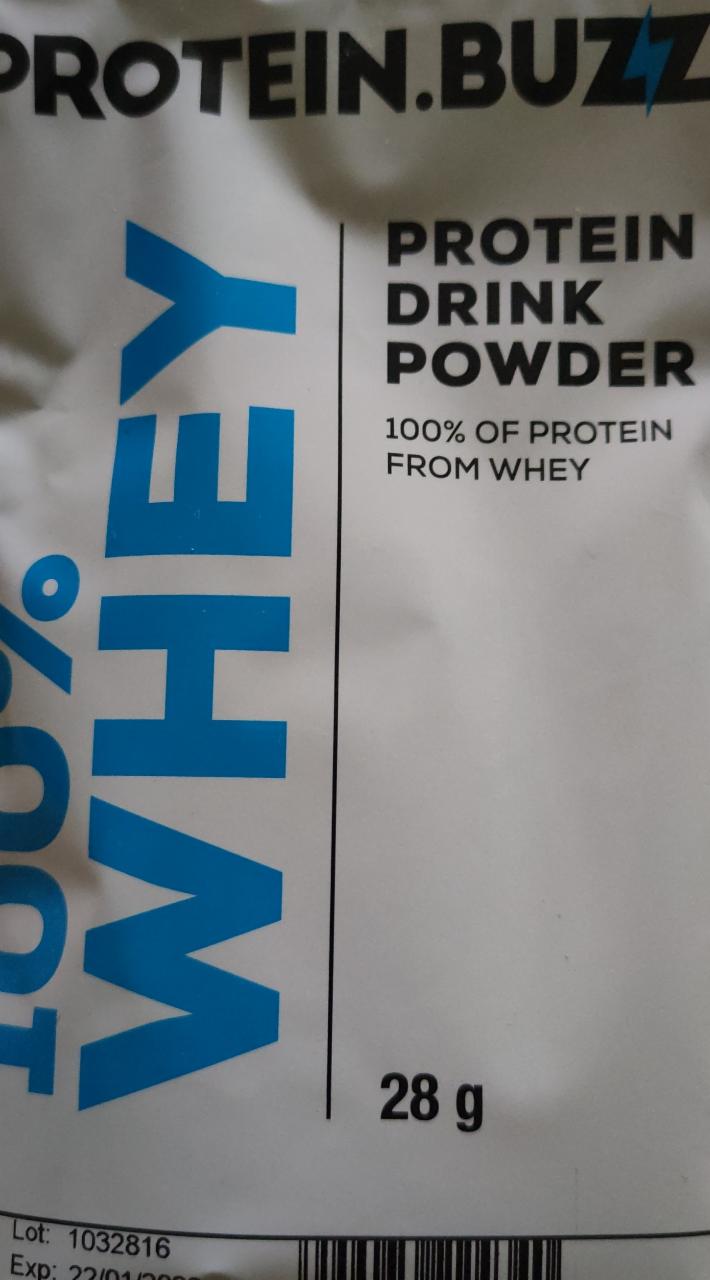 Fotografie - 100% Whey Protein Drink Powder Chocolate-Hazelnut Protein.buzz
