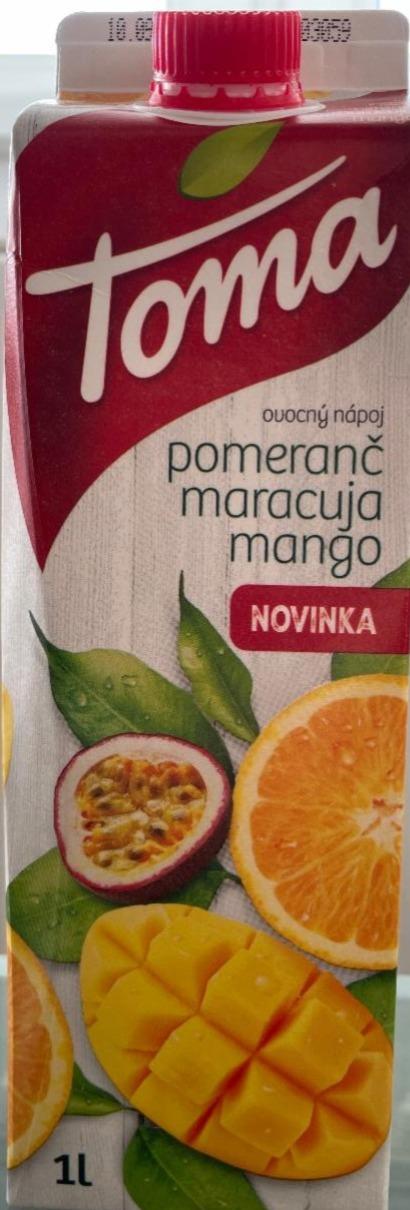 Fotografie - Ovocný nápoj pomeranč maracuja mango Toma