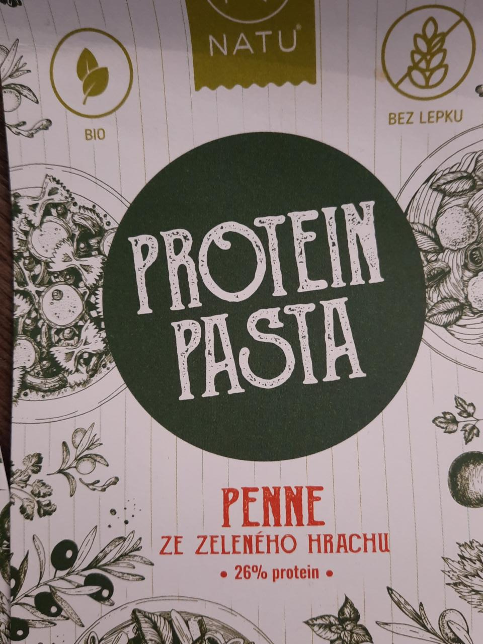 Fotografie - protein pasta penne ze zeleného hrachu natu