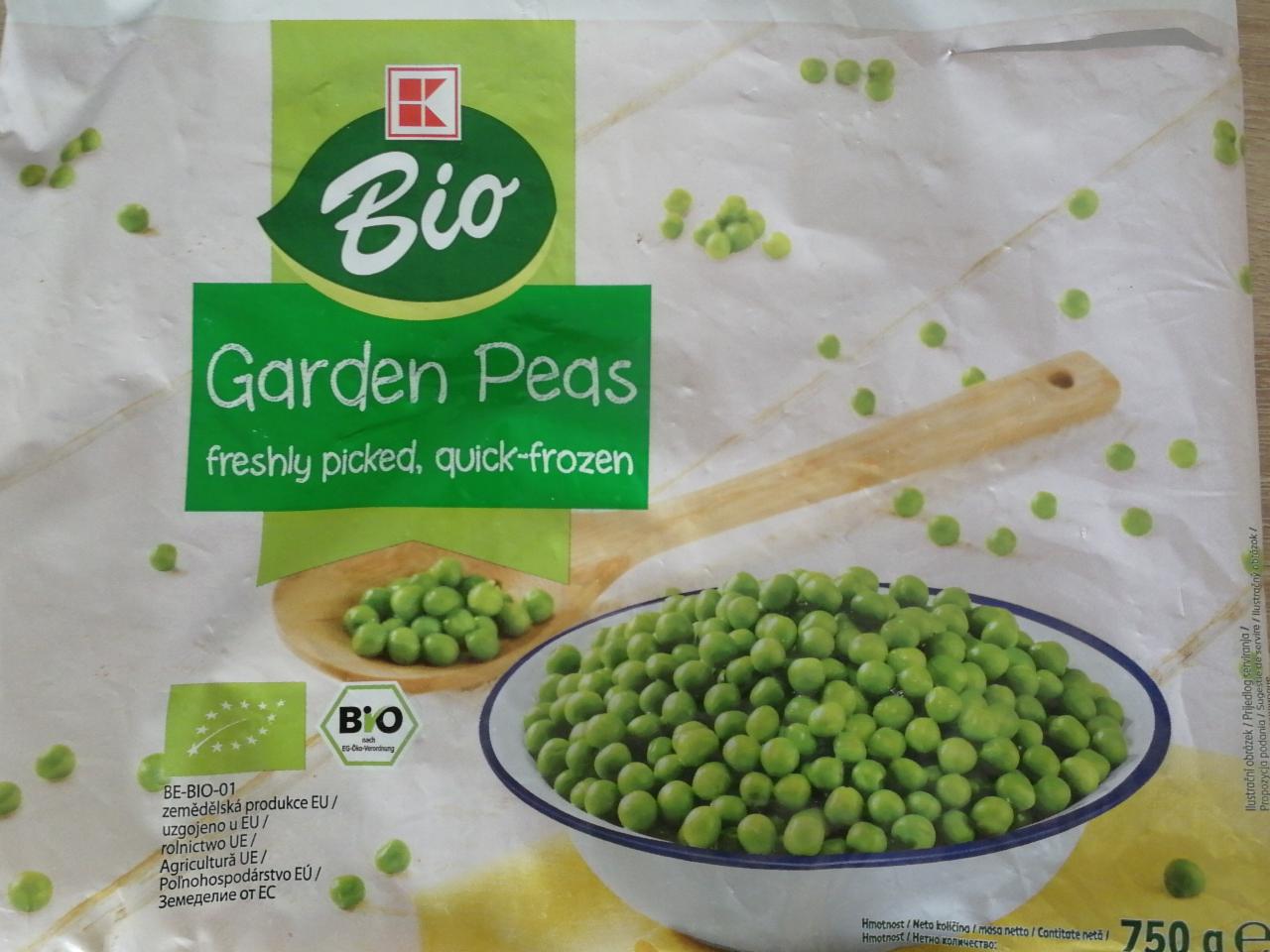 Fotografie - Garden peas freshly picked quick frozen Bio K-Classic