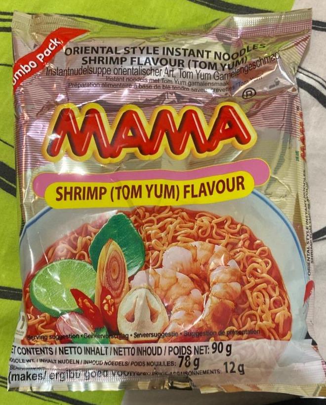 Fotografie - Shrimp tom yum instantní nudlová krevetová polévka Mama
