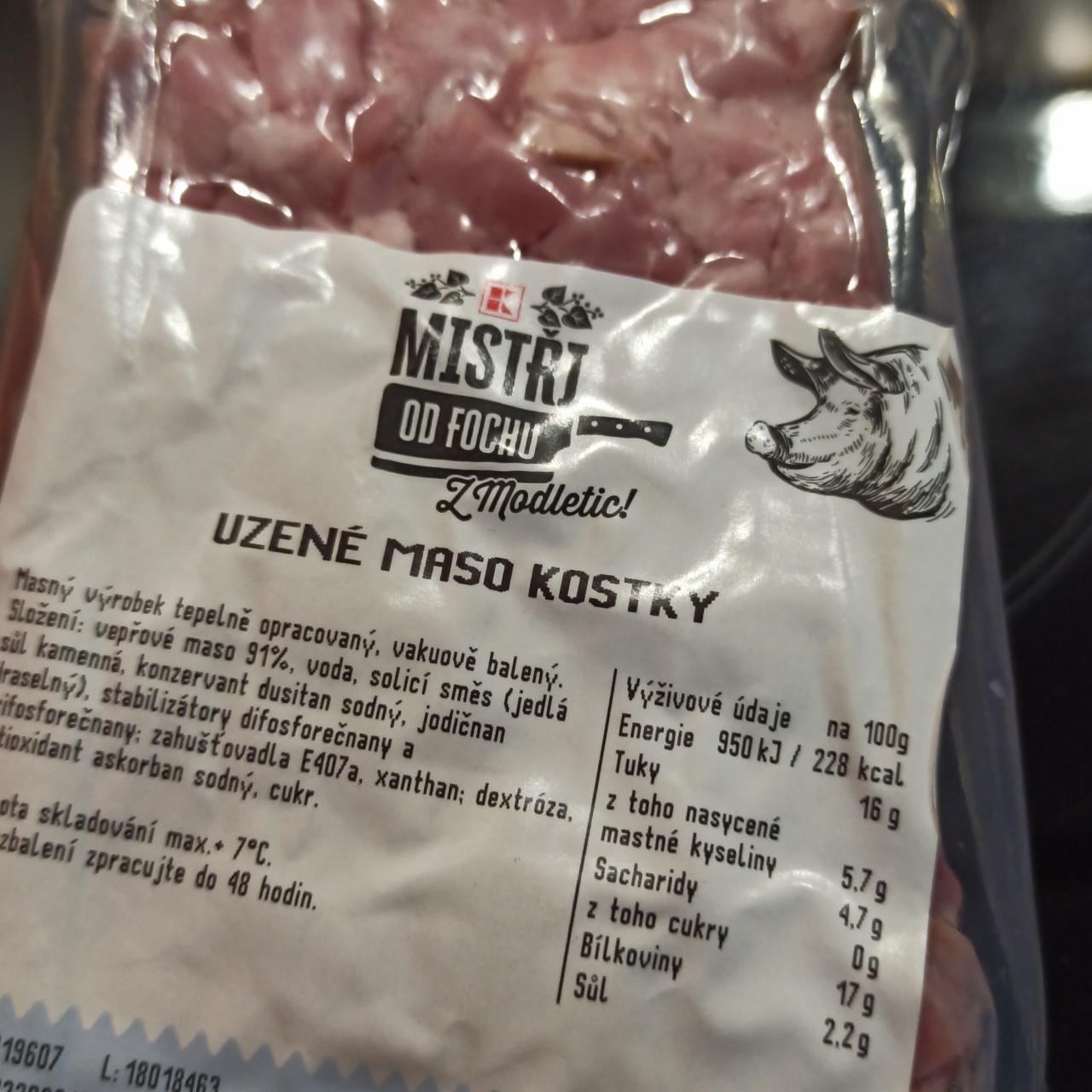 Fotografie - uzené maso kostky K-Mistři od fochu