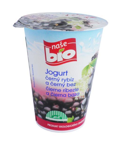 Fotografie - Naše Bio jogurt černý rybíz