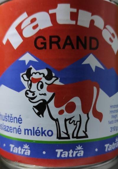Fotografie - Tatra Grand zahuštěné neslazené mléko 9%