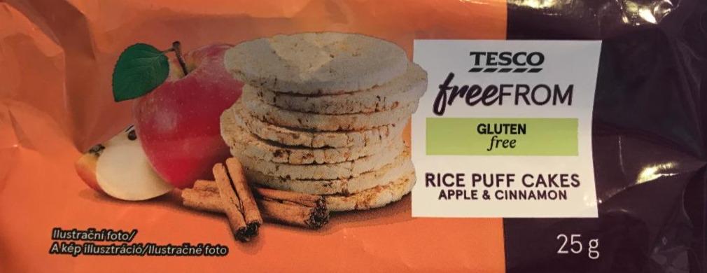 Fotografie - Rice Puff Cakes Apple & Cinnamon gluten free Tesco free From