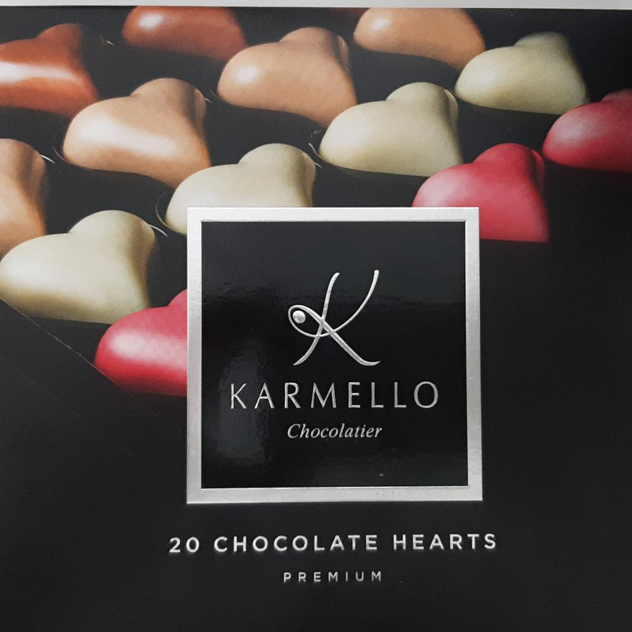 Fotografie - Karmello chocolatier 20 Chocolate Hearts Premium