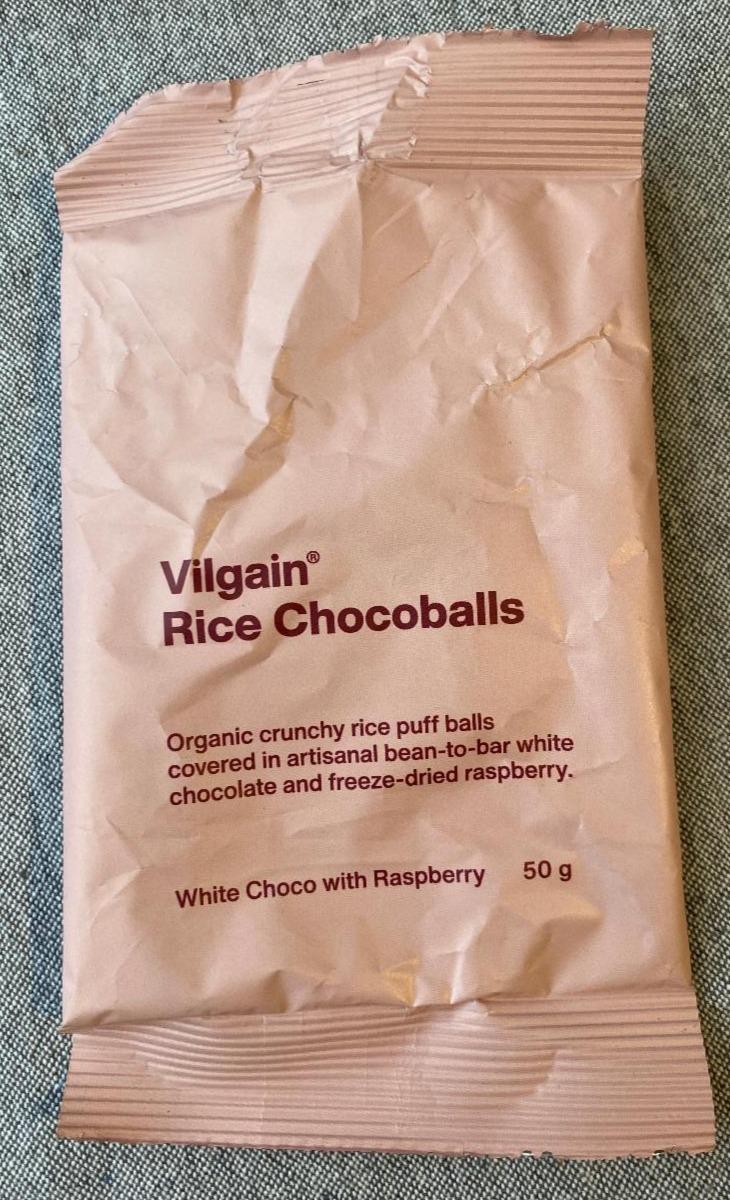 Fotografie - Rice Chocoballs White Choco with Raspberry Vilgain