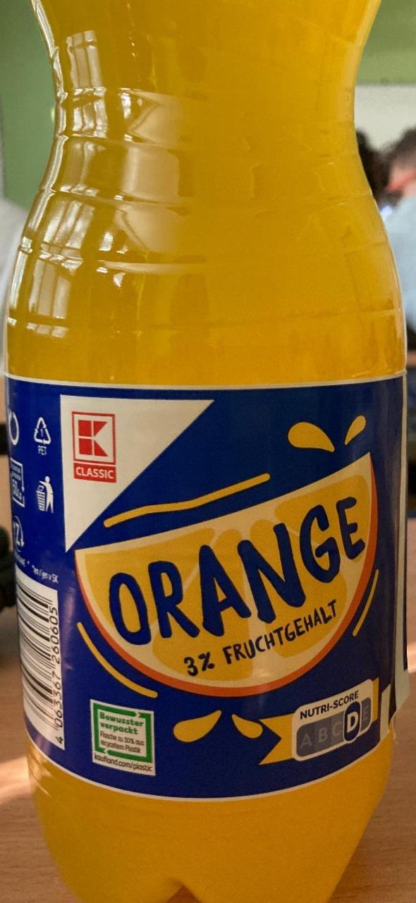 Fotografie - Orange 3% fruchtgehalt K-Classic