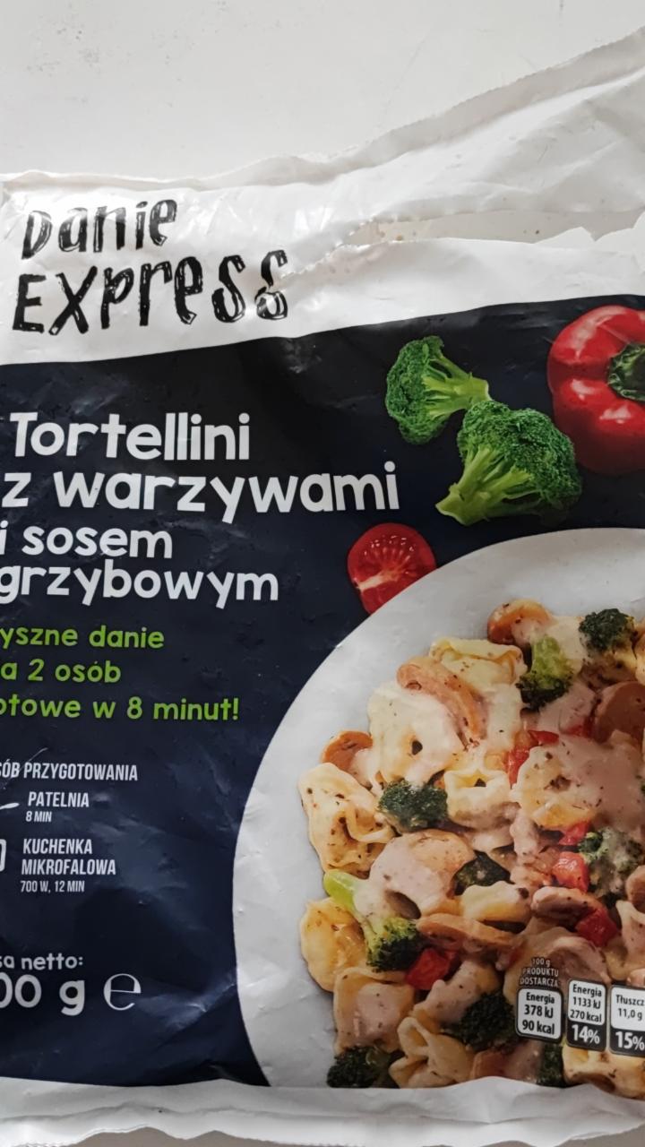 Fotografie - Tortellini z warzywami i sosem grzybowym Danie Express