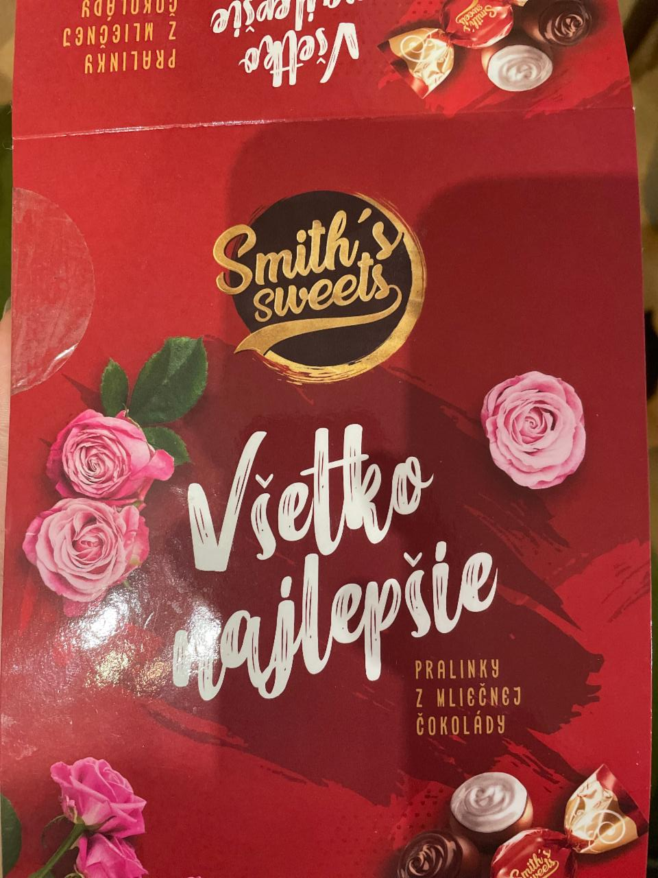 Fotografie - Všetko najlapšie Pralinky z mliečnej čokolády Smith's Sweets