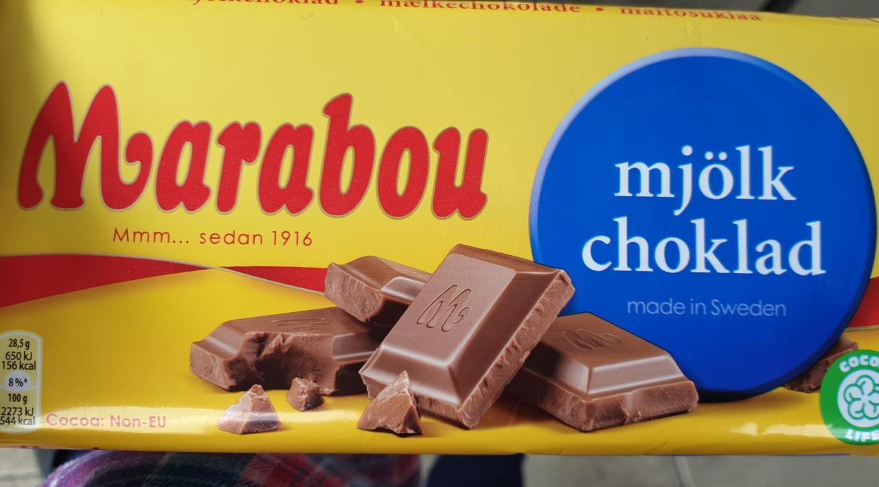 Fotografie - Mléčná čokoláda mjölk choklad Marabou