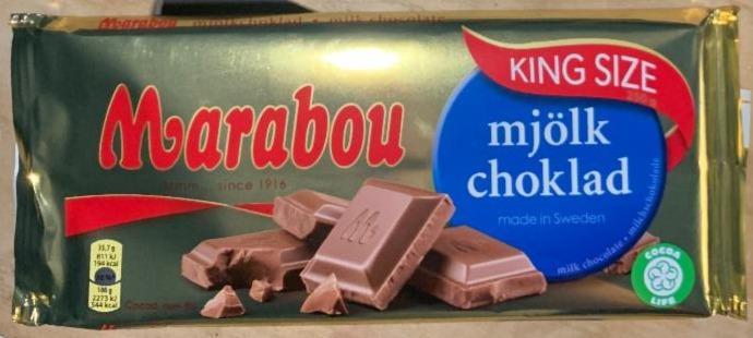 Fotografie - Mléčná čokoláda mjölk choklad Marabou