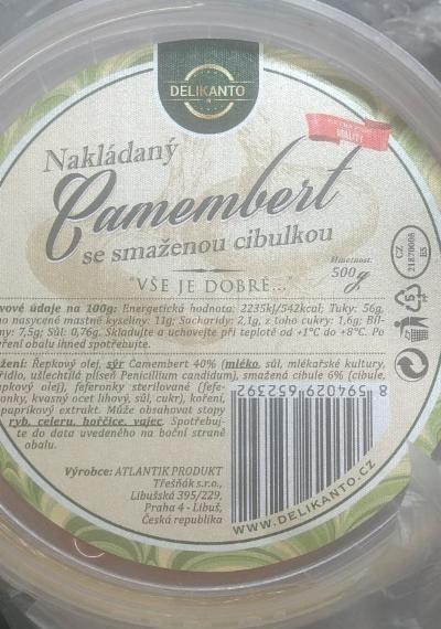Fotografie - Nakládaný Camembert se smaženou cibulkou Delikanto